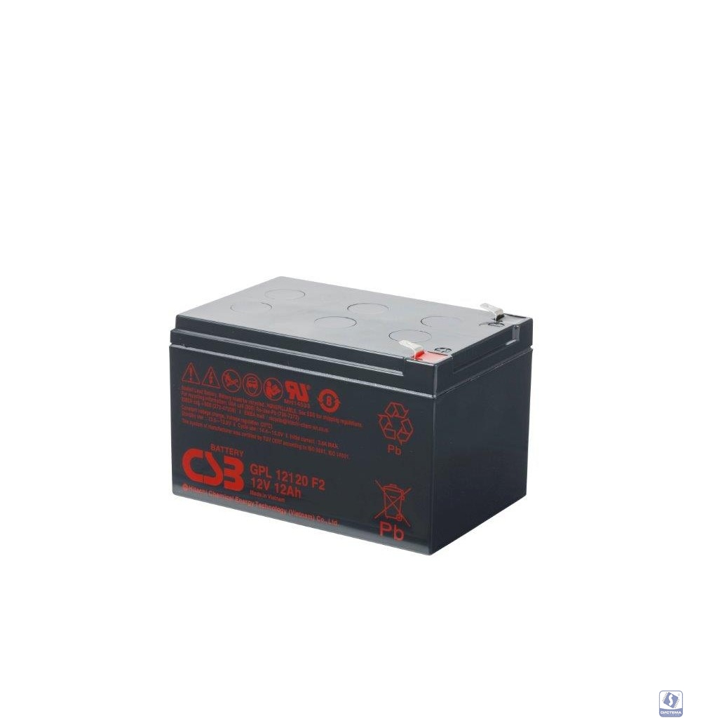 CSB Батарея GPL12120 F2  (12V 12Ah) 