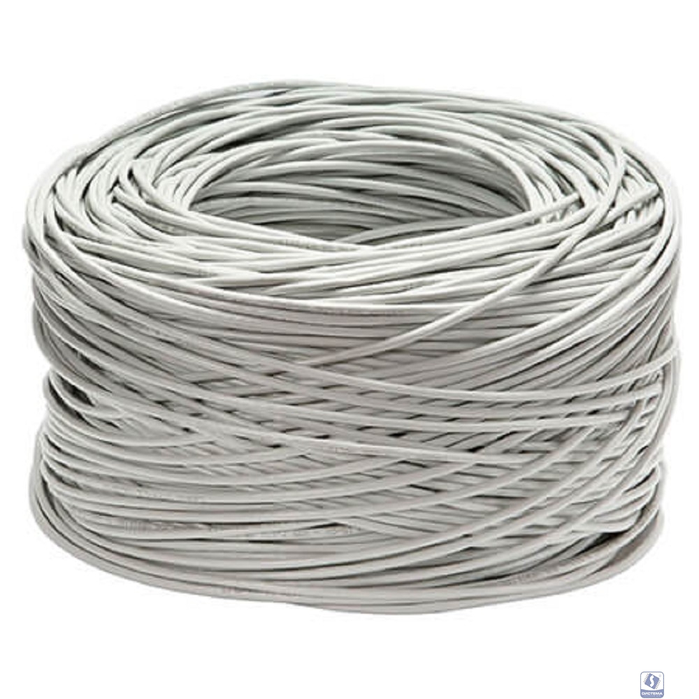 Cabeus FTP-4P-Cat.5e-SOLID-LSLTx-GY Кабель витая пара экранированная FTP (F/UTP), категория 5e, 4 пары (24 AWG), одножильный, серый, экран - фольга, нг(А)-LSLTx, (305 м)