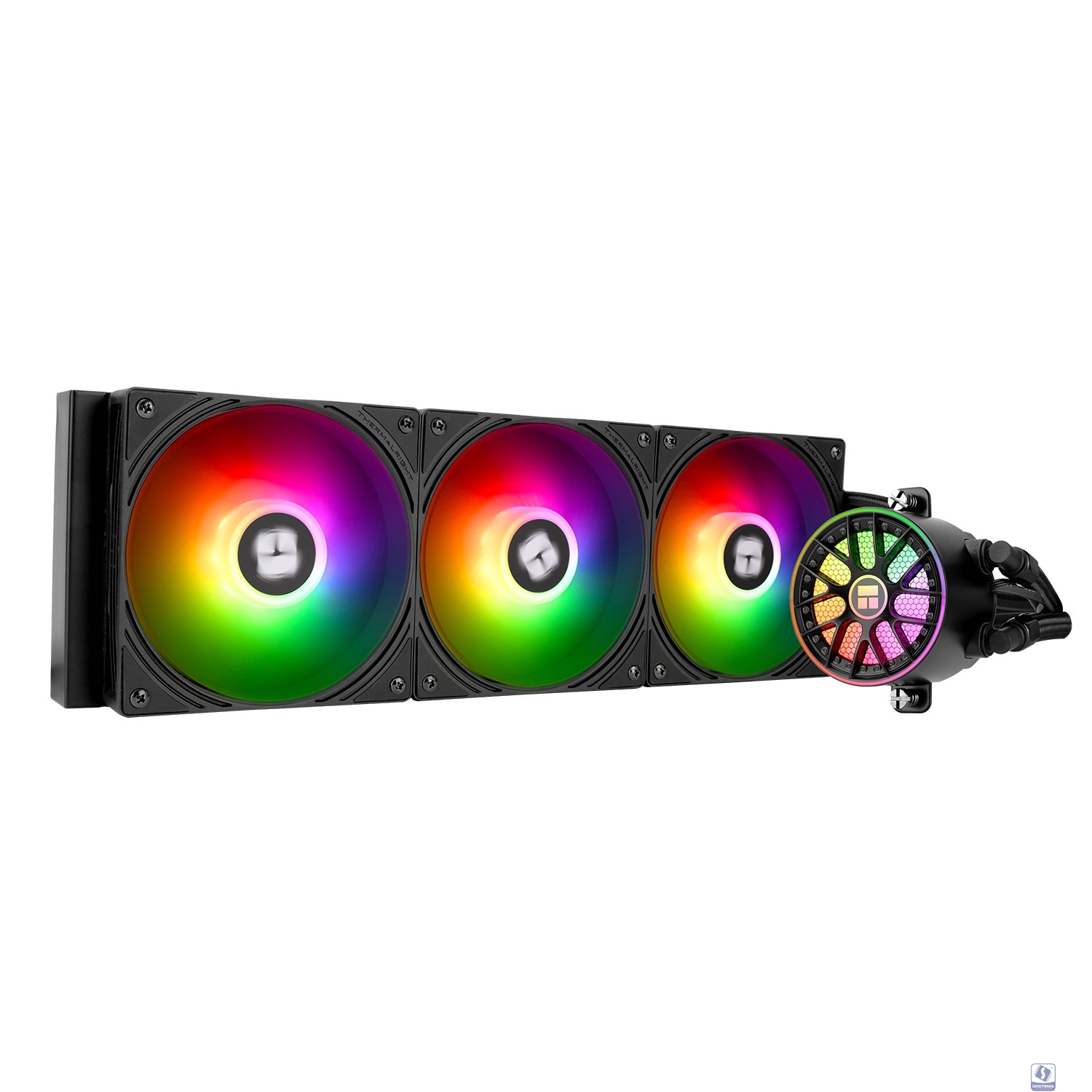 Thermalright Система водяного охлаждения Aqua Elite 360 V6 ARGB Black / Black / 3x120mm ARGB PWM Fans / TRAE360V6AB