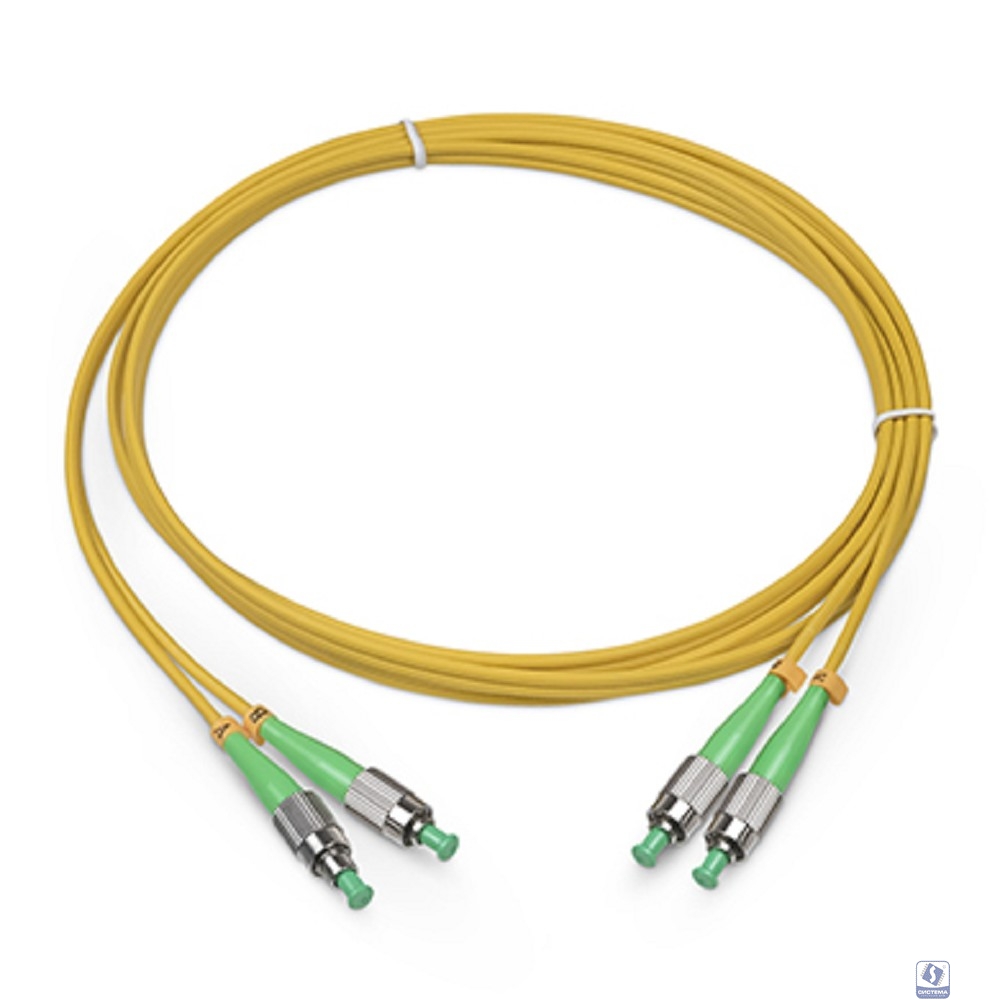 Cabeus FOP(d)-9-FC/APC-FC/APC-5m Шнур оптический duplex FC/APC-FC/APC 9/125 sm 5м LSZH