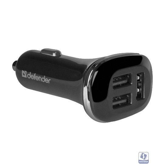 Defender Автомобильный адаптер 3 порта USB, 5V / 4.8 A (UCA-50) (83541)
