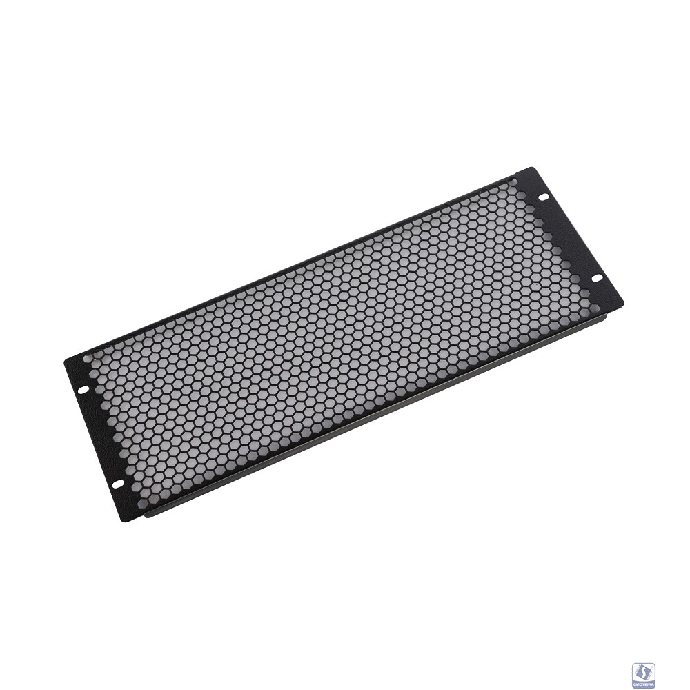 ЦМО Фальшпанель в шкаф 19" 4U перфорированная, цвет черный(ФП-4.4-9005)