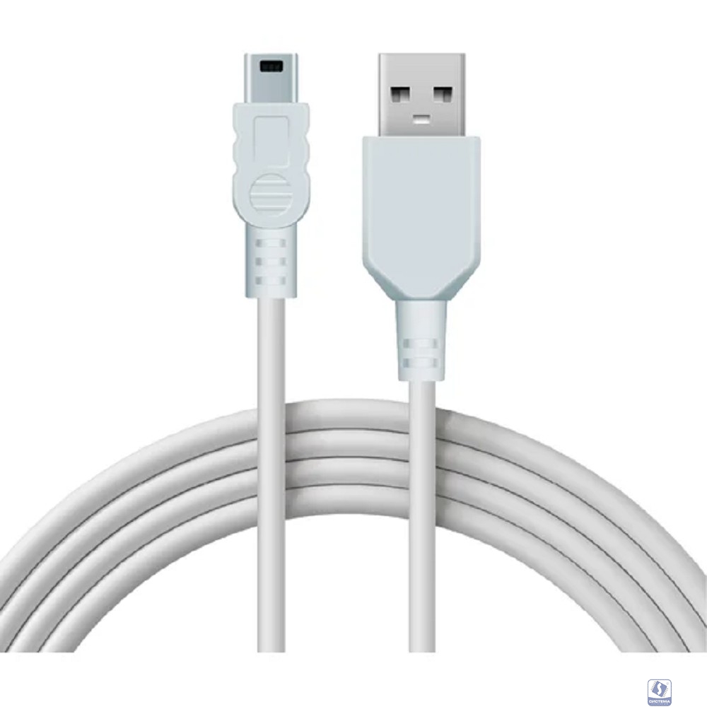 Rexant (18-1134) Кабель USB-A – mini USB, 1А, 1,8м, ПВХ, белый