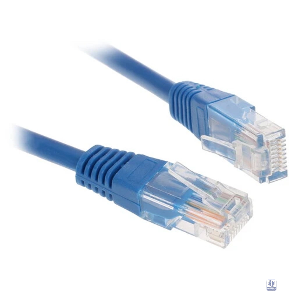 Gembird/Cablexpert Патч-корд UTP 5e, 3м, литой, многожильный, синий (PP12-3M/B)