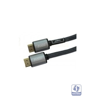 Кабель аудио-видео LAZSO WH-111-B HDMI (m)/HDMI (m) 1м. Позолоченные контакты черный (WH-111(1M)-B)