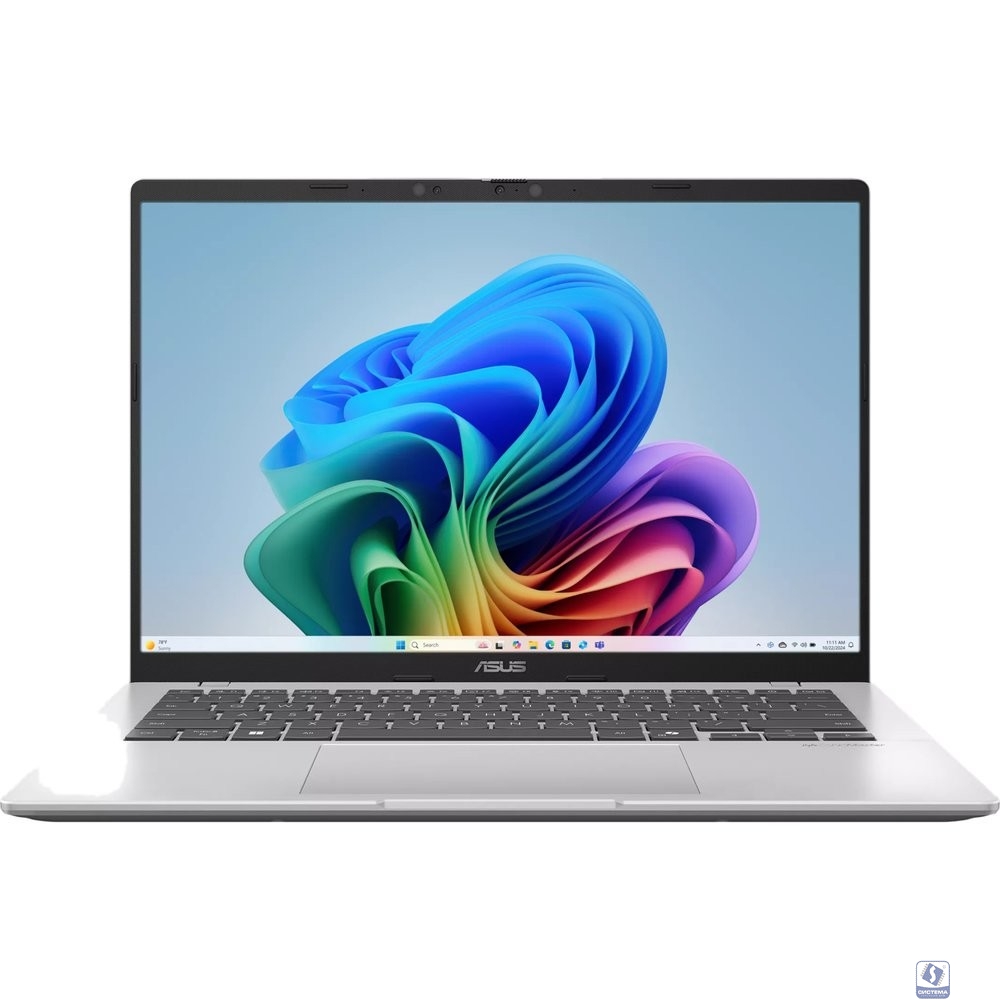 ASUS Vivobook 14 X1407QA-LY099W [90NB1603-M007F0] Snapdragon X  X1 26 100/16GB /1TB SSD/Qualcomm Adreno GPU/14" WUXGA (1920 x 1200) / WIN11 HOME/1.49 kg/Cool Silver}