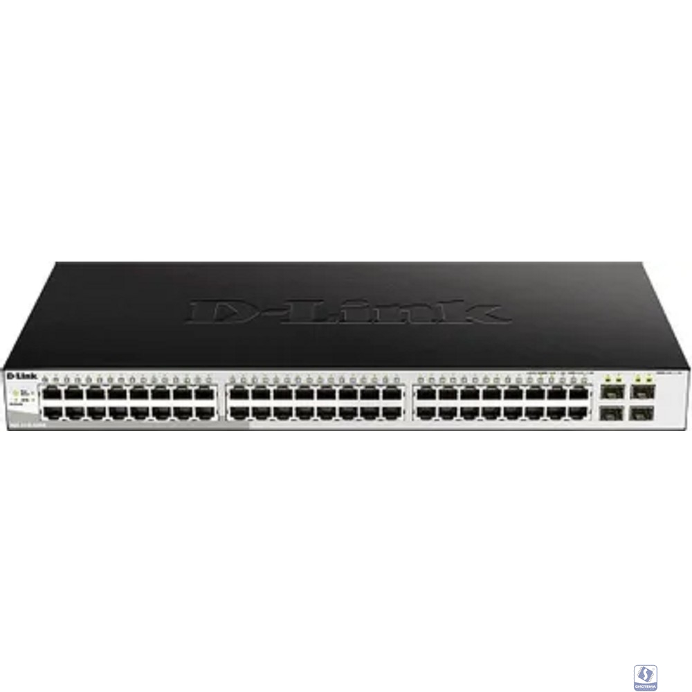 D-Link DGS-1210-52/ME/B1A Управляемый L2 коммутатор, 48x1000Base-T, 4x1000Base-X SFP, AC 220В/DC 12В(с возможностью мониторинга статуса питания коммутатора)