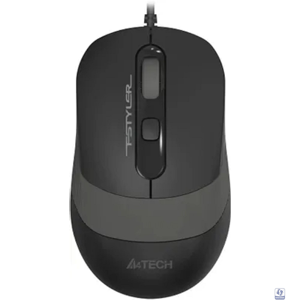 Мышь проводная A4Tech Fstyler FM10T grey/black (оптическая, USB, 3but, 1600dpi)(FM10T GREY)