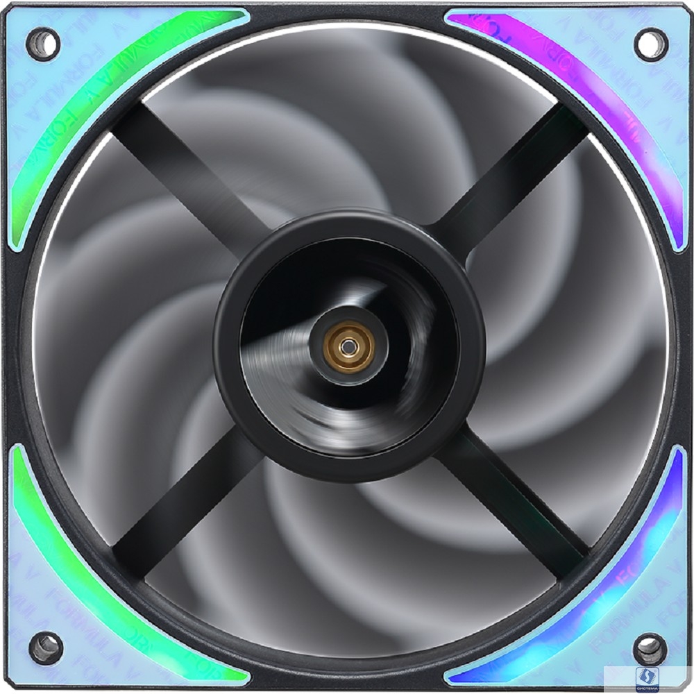 Case Fan Formula Air Bridge Plus ARGB 120мм черный 4-pin (AIR BRIDGE PLUS BK) Ret 3шт