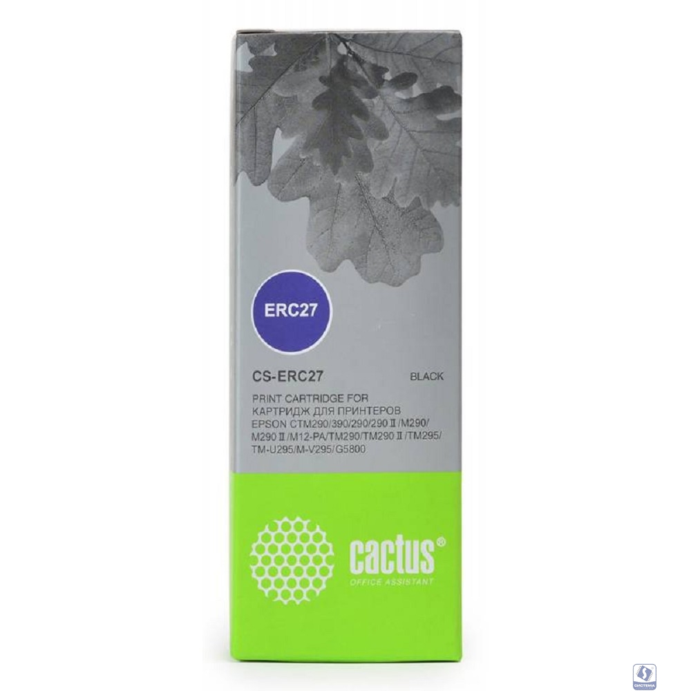 CACTUS ERC27 Картридж ленточный Cactus CS-ERC27 черный для Epson ERC 27 700000 signs