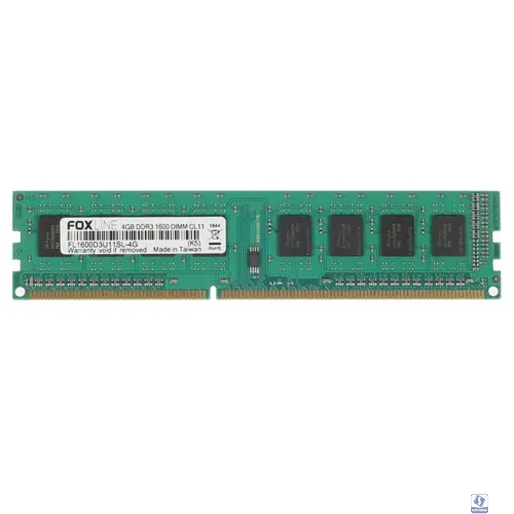 Память оперативная/ Foxline DIMM 4GB 1600 DDR3 CL11 (512*8) 1.35V