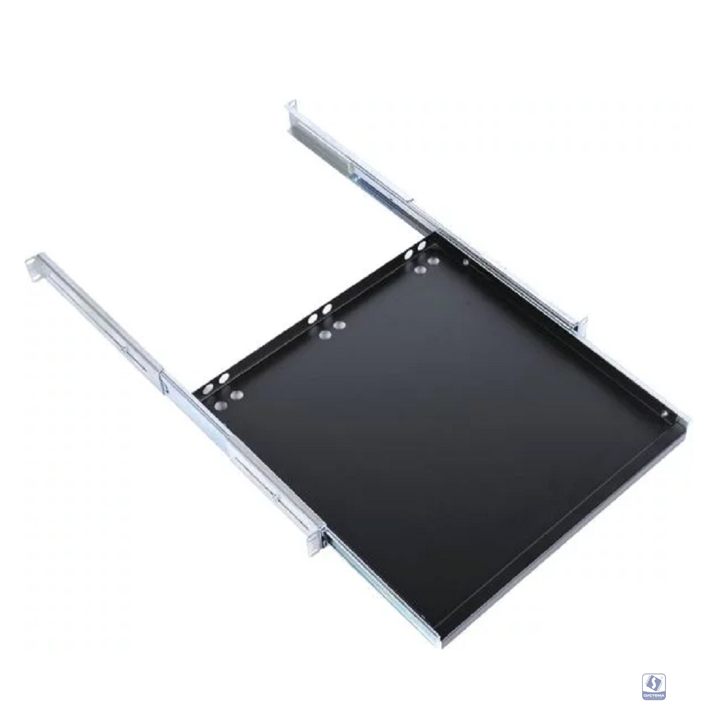 ЦМО Полка клавиатурная с телескопическими направляющими, цвет черный, регулируемая глубина 455-740мм (ТСВ-К4-9005)