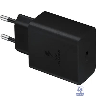 Сетевое зарядное устройство Samsung Adapter 45W Type C с кабелем Black(EP-T4510XBEGEU)