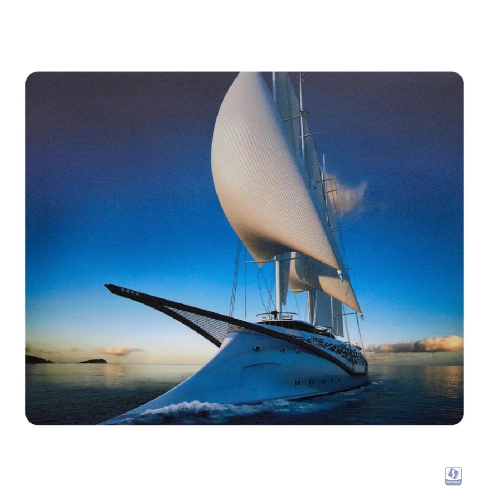 Коврик для мыши Buro BU-R51753 рисунок/яхта [338260]