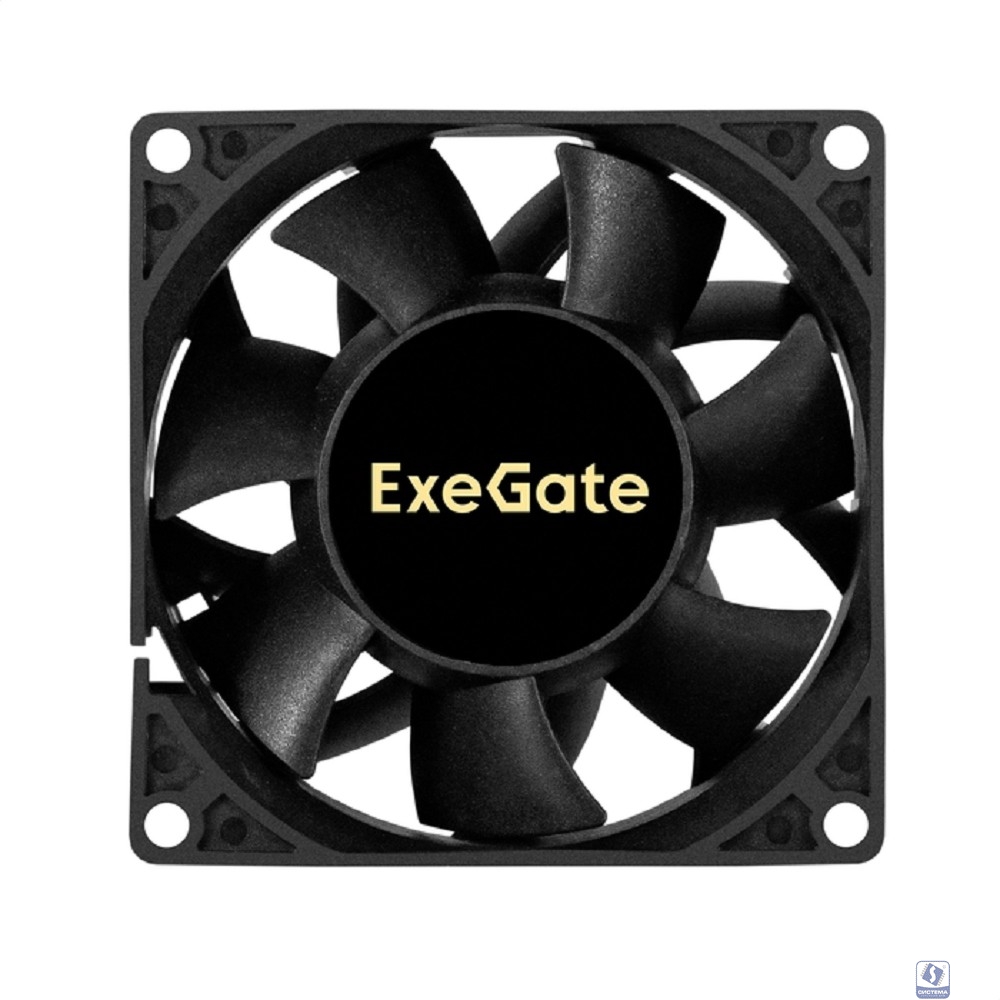 Exegate EX297085RUS Вентилятор 24В DC ExeGate EX08038S3P-24 (80x80x38 мм, Sleeve bearing (подшипник скольжения), 3pin, 4500RMP, 43,2dBA)