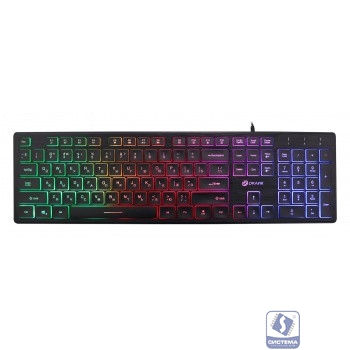 Клавиатура Oklick 550ML черный USB slim Multimedia LED [1061617]