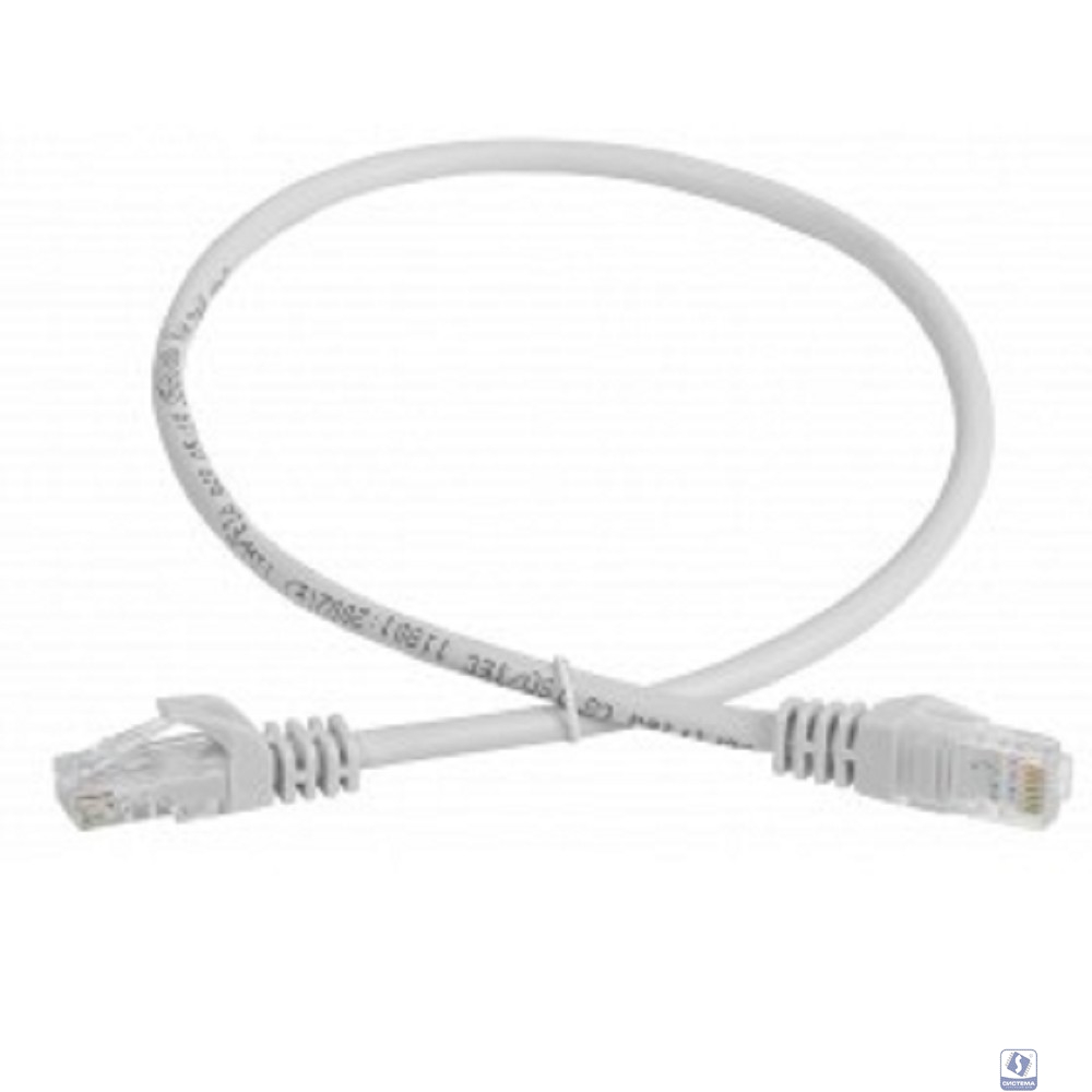 ITK PC01-C5EU-05M-G Шнур коммутационный кат. 5Е UTP 0,5м серый GENERICA