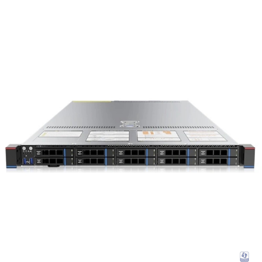 Gooxi SL101-D10R-NV-G4 1U  2xLGA4677 (350W)  ; 32x DDR5; 10x 2.5"(8x SATA/SAS/NVMe + 2x NVMe);  2х M.2 SATA 2280/22110 ;   1xPCIe 5.0x16; 2xPCIe 5.0x8 LP ;  2x OCP3.0 ; no LAN;  IPMI ; RAIL; 2x1300W