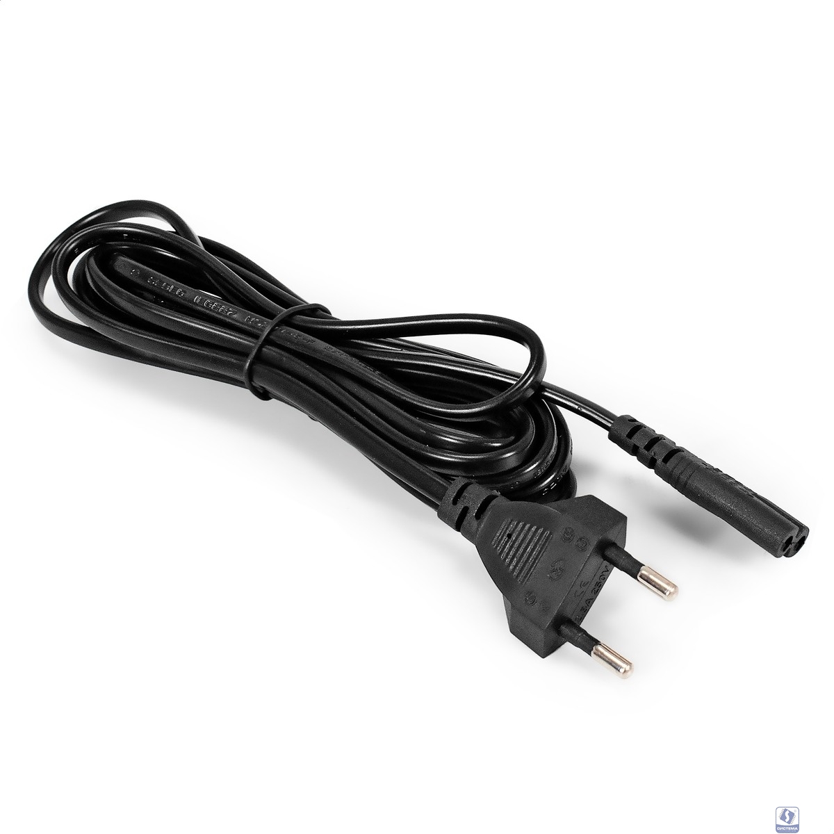 Exegate EP280677RUS Кабель питания ноутбуков, аудио/видео ExeGate Power PCN-3P (Евровилка CEE7/16->С7) VDE-250V-2*0.5mm2, медь, черный, 3.0м.