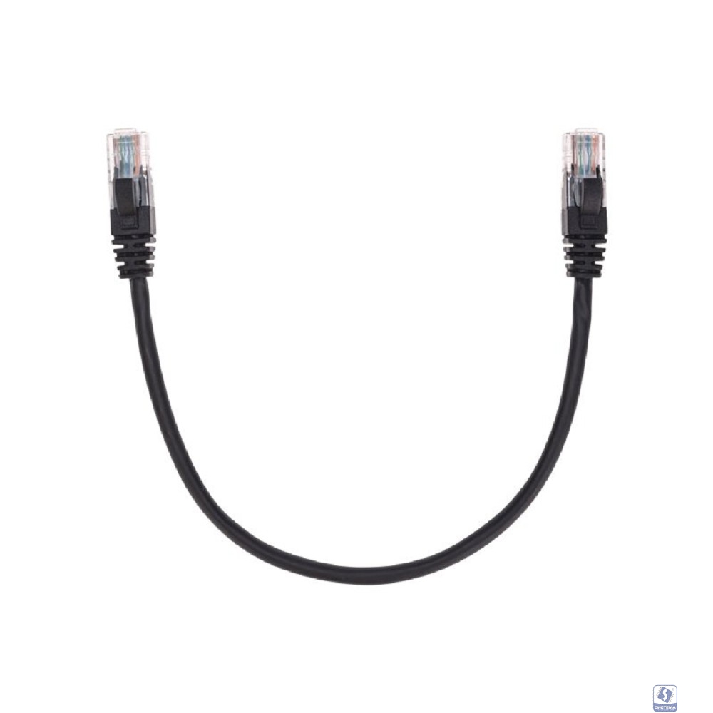 Rexant (02-0102-03) Патч-корд U/UTP, CAT 5e, RJ45-RJ45, 26AWG, LSZH, черный, 0,3м