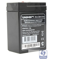 Ippon Батарея IP6-4.5 6V/4,5AH 