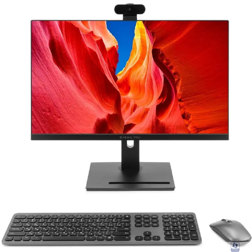 Digma Pro Vision [DM23P5-ADXW04] 23.8" Full HD i5 1235U/16Gb/SSD512Gb Iris Xe/CR/W11Pro/kb/m/черный 1920x10