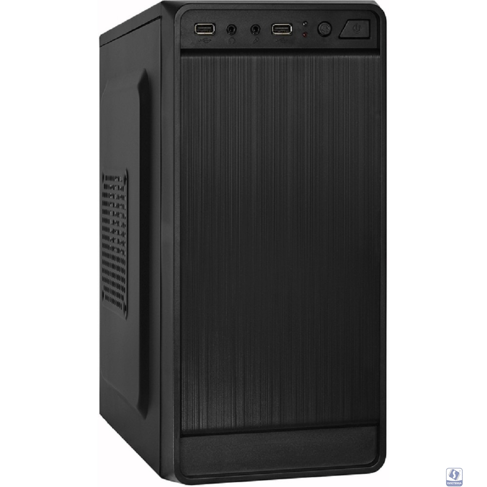 Exegate EX283124RUS Корпус Minitower ExeGate BAA-108 Black, mATX, <AAA450, 80mm>, 2*USB, Audio