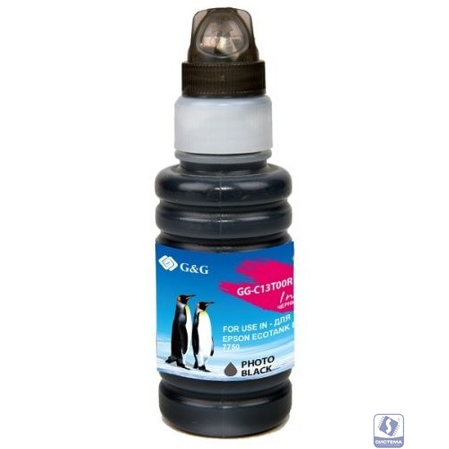 Чернила G&G GG-C13T00R140 черный70мл для Epson EcoTank 7700/7750