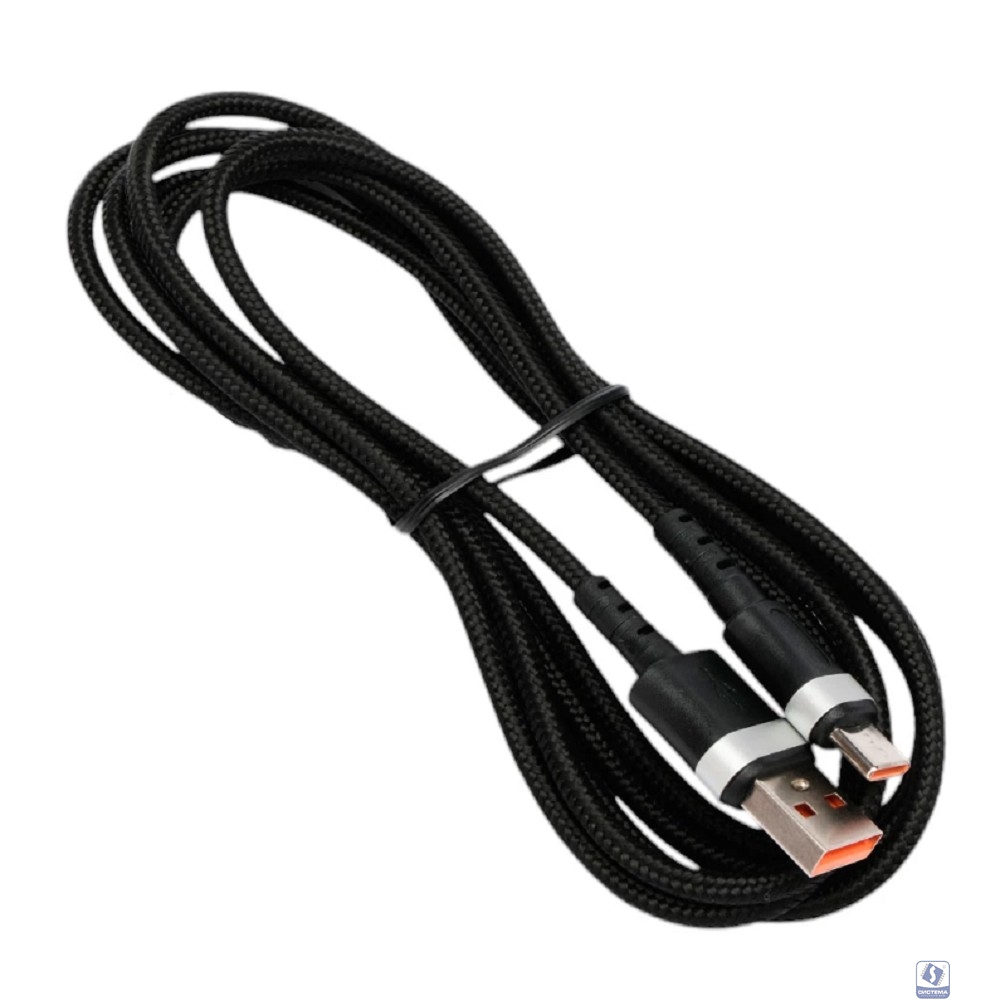 Cablexpert Кабель USB2.0, AM/Type-C, 6A, 66Вт, QC3.0, оплетка, медь, 1.8м, черный, пакет (CCP-USB2-AMCM-66W-1.8M)