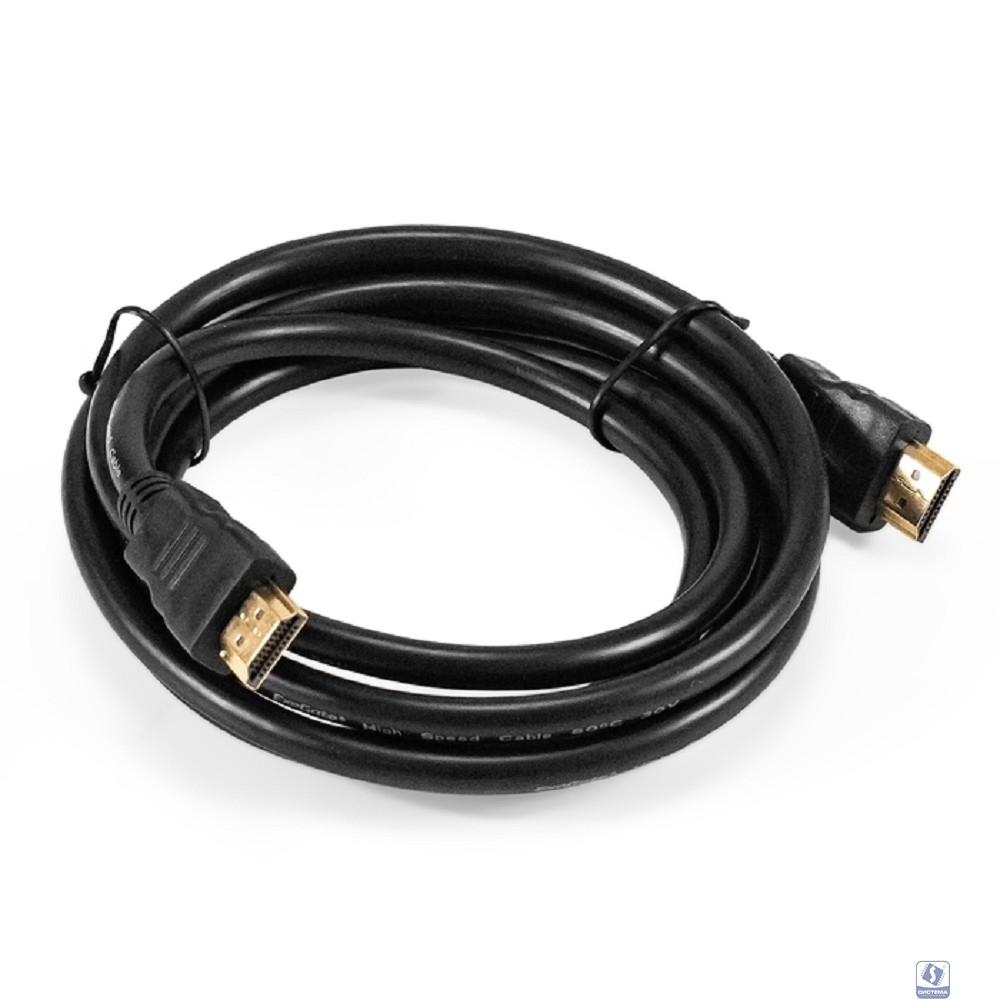 Exegate EX294698RUS Кабель HDMI ExeGate EX-CC-HDMI2-2.0 (19M/19M, v2.0, 2,0м, 4K UHD, Ethernet, позолоченные контакты)