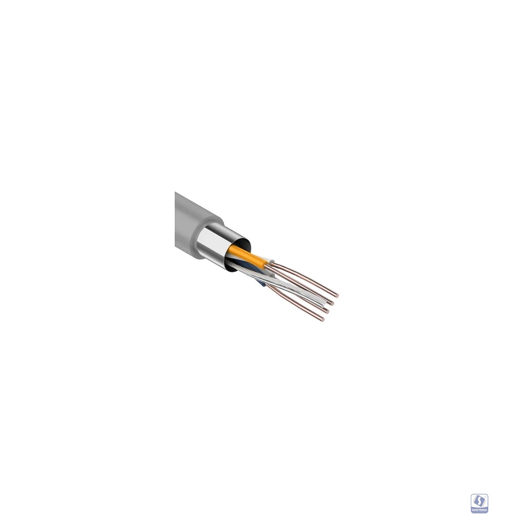 PROconnect (01-0121-3) Кабель витая пара омедненный F/UTP, CCA, CAT 5e, PVC, 2PR, 24AWG, INDOOR, SOLID, серый, 305м