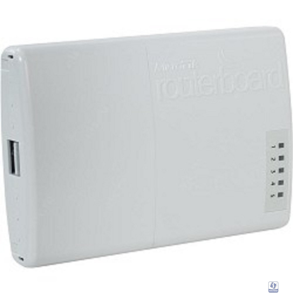MikroTik RB750P-PBr2 Маршрутизатор PowerBox with 650MHz CPU, 64MB RAM, 5xLAN (four with PoE out), RouterOS L4, outdoor case, PSU, PoE, mounting set