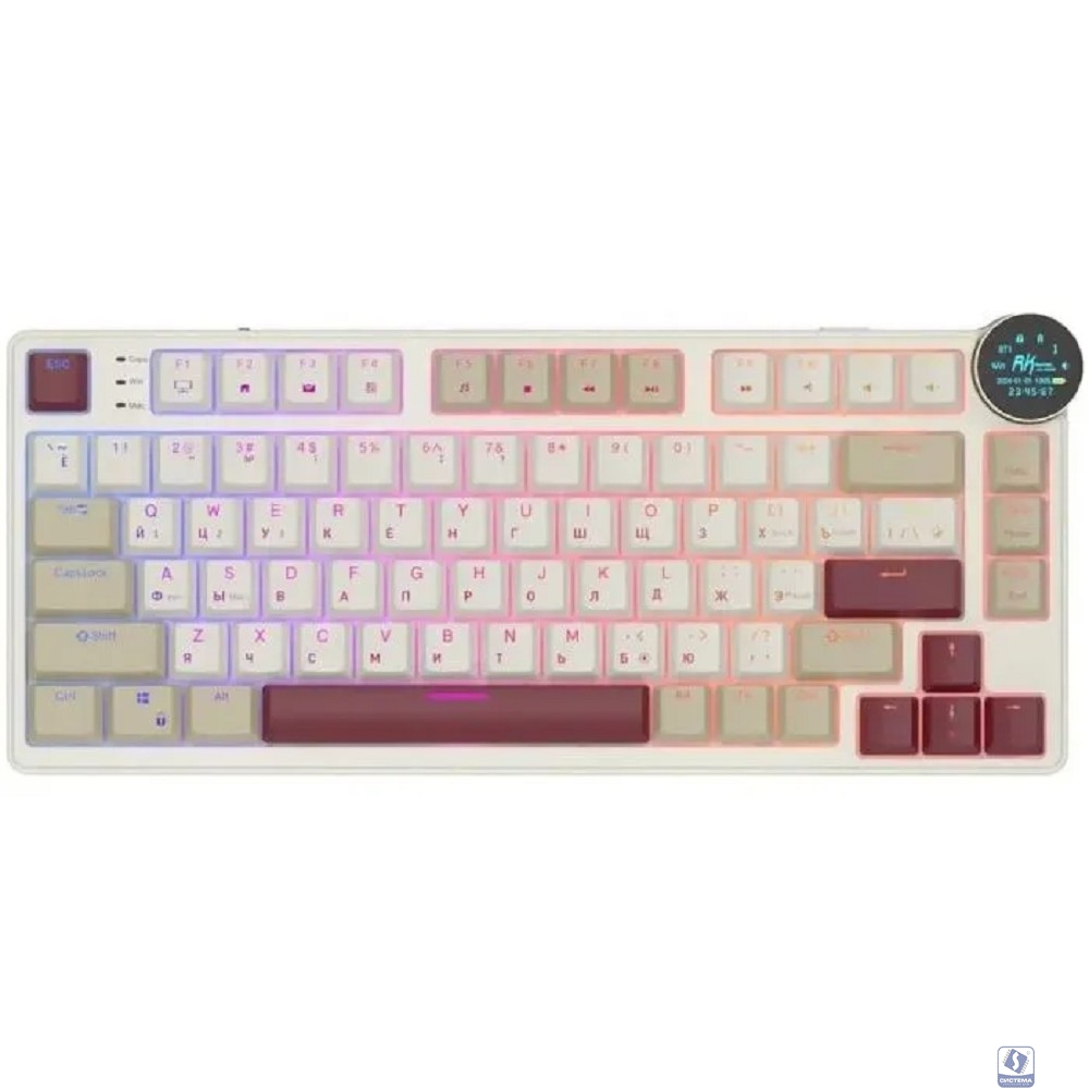 Клавиатура RK N80 беспроводная Rosy Clouds, линейные свитчи RK Red