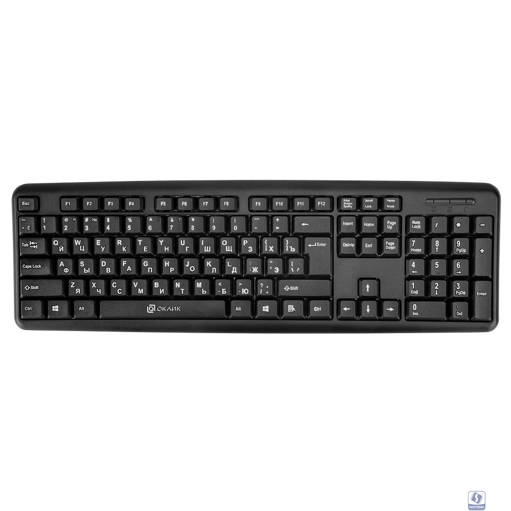 Клавиатура Oklick 180M черный PS/2 [313180]