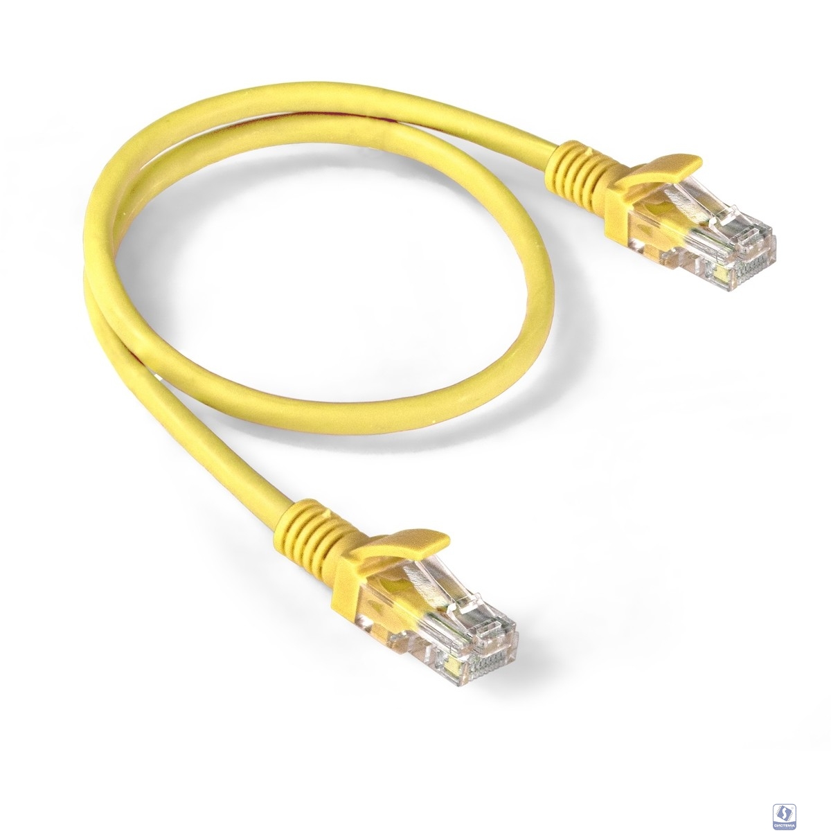 Exegate EX286376RUS Патч-корд LSZH UTP-RJ45-RJ45-5e-0,5M-LSZH-YL, UTP, cat.5e, 0.5м, желтый