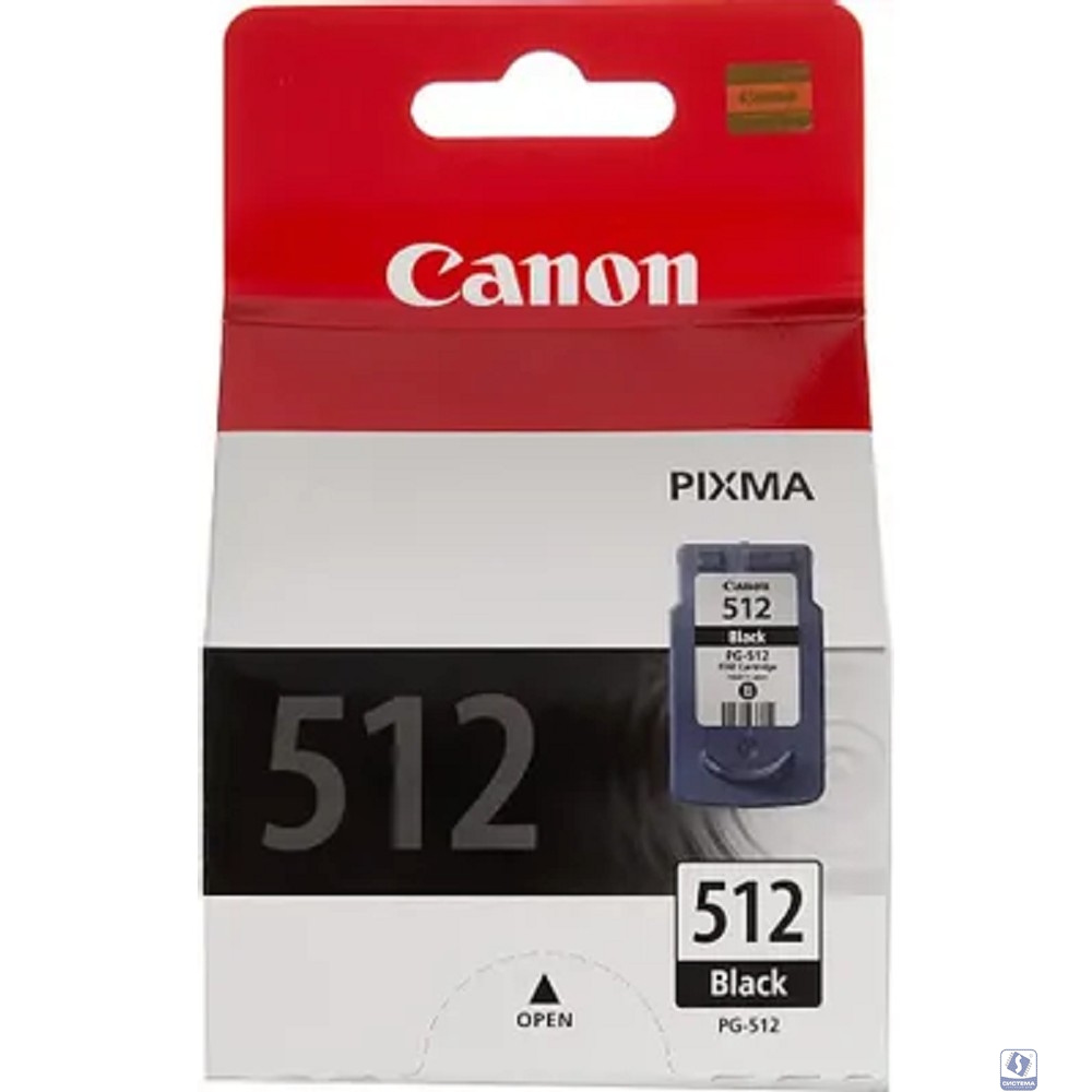 Canon PG-512Bk 2969B007/2969B001  Картридж для PIXMA MP240, 260, 480, Черный, 401 стр.
