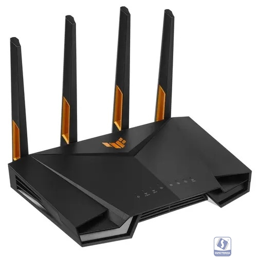 ASUS TUF-AX4200 Роутер беспроводной  4 LAN, 2500 Мбит/с, 1000 Мбит/с, 4 (802.11n), 5 (802.11ac), 6 (802.11ax), 1 x USB 3.2, 3G, 4G/LTE, IPv6 черный