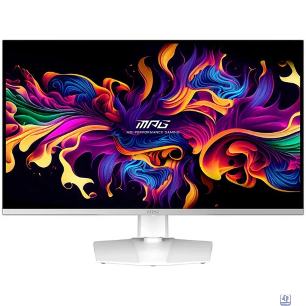 Монитор 31.5" MSI MPG 321URXW QD-OLED White (QD-OLED, 3840x2160, HDMI+HDMI+DP+Type C (90W), USB Hub, 0.03 ms, 178°/178°, 250 cd/m, 1500000:1, 240Hz, Pivot)