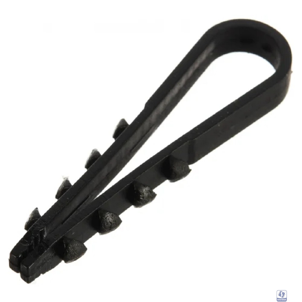 PROconnect (07-4521) Дюбель-хомут 5-10мм, круглый, черный (100 шт/уп)