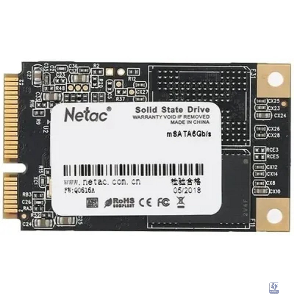 Накопитель SSD Netac mSata N5M 256GB NT01N5M-256G-M3X TLC