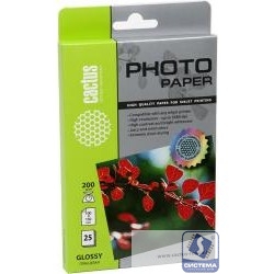 CACTUS GA620025 Фотобумага глянцевая, 10x15, 200 г/м2, 25 листов