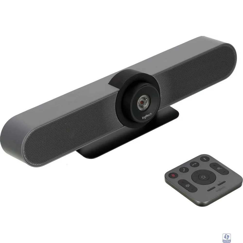 960-001102 Logitech MeetUp ConferenceCam [Ultra HD 4K, 2160p/30fps, пульт ДУ, интегрированная аудиосистема, USB-кабель 5м, в комплекте крепление и фурнитура для установки на стене] 
