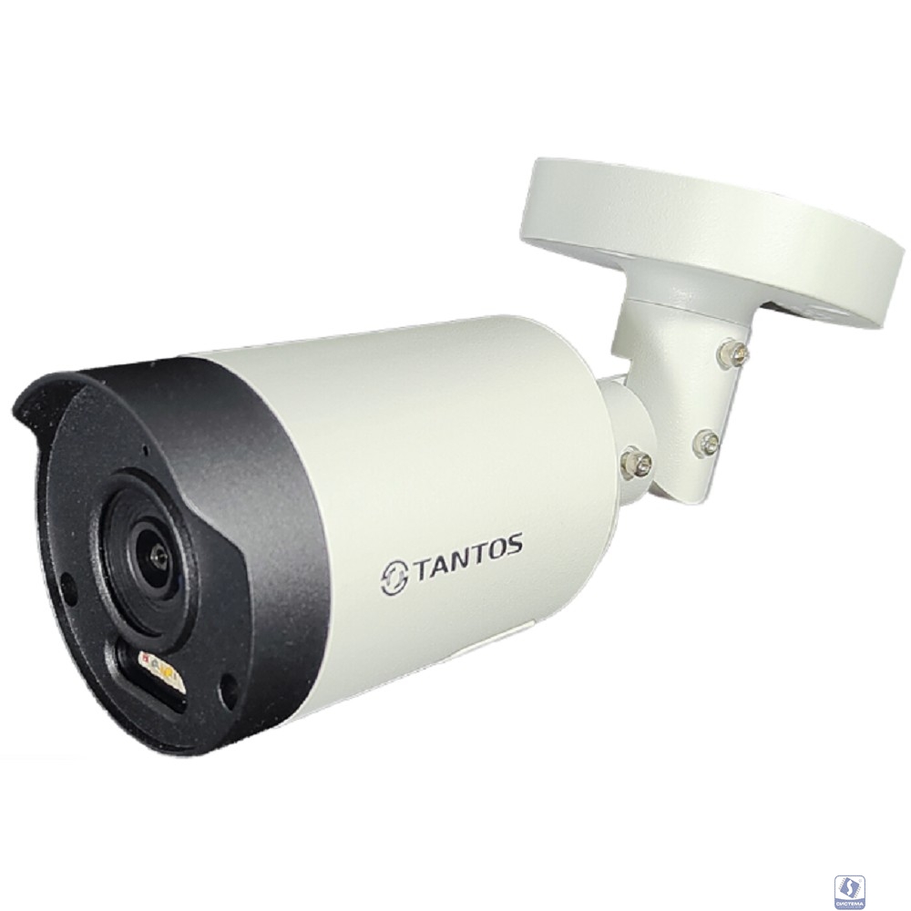 Видеокамера Tantos TSi-Pe85FD  уличная цилиндрическая  8-мегапиксельная (4К) IP с сиреной