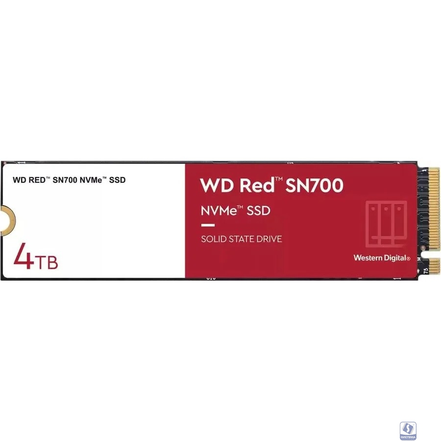 WD SSD PCI-E x4 4Tb WDS400T1R0C Red SN700 M.2 2280