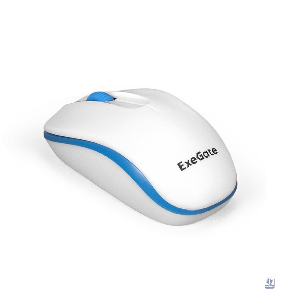 Exegate EX295308RUS Беспроводная мышь ExeGate Professional Standard SR-9055W (радиоканал 2,4 ГГц, USB, оптическая, 1200dpi, 3 кнопки и колесо прокрутки, белая, Color Box)