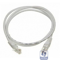 Патч-корд LANMASTER LSZH FTP кат.5e, 1.5 м, серый