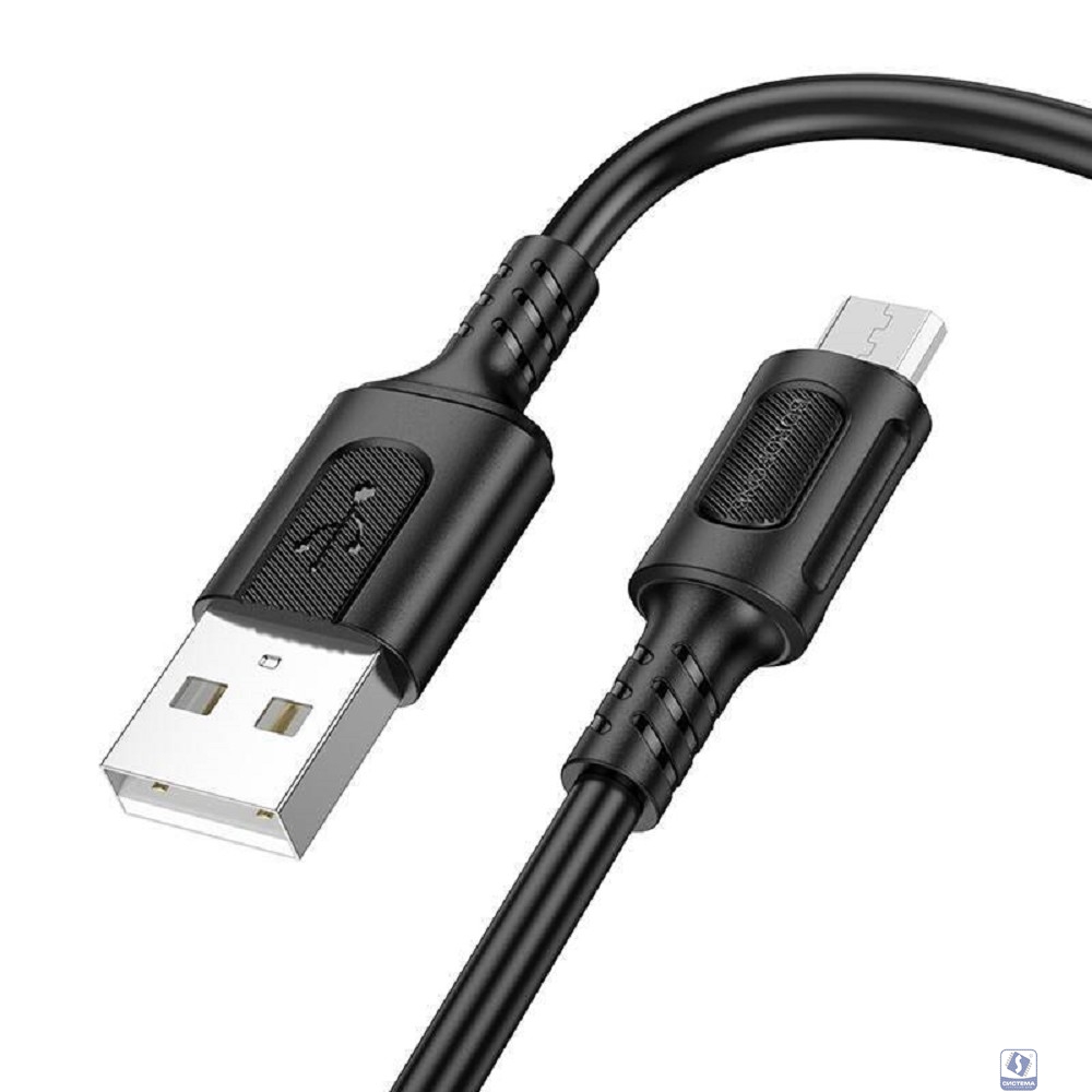 BOROFONE BX111/ USB кабель Micro/ 1m/ 2.4A/ Black