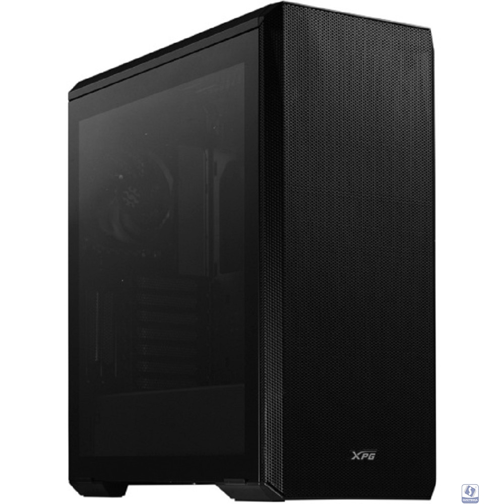 XPG DEFENDER BLACK (DEFENDER-BKCWW) (Midi-Tower, черный, TG, 120mm fan*3)