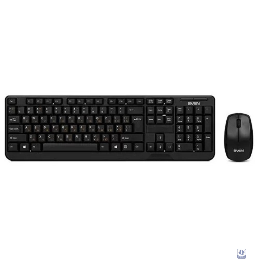 Беспроводной набор клавиатура + мышь Sven Comfort 3300 Wireless (104 кл, 1000DPI, 2+1кл.)