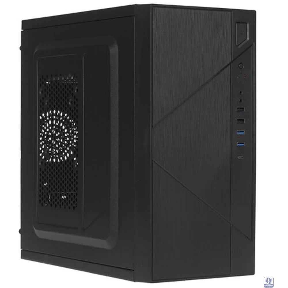 Foxline FZ-059-SX450R-U32C Case Forza mATX case, black, w/PSU 450W 12cm, w/2xUSB2.0, w/2xUSB3.0, w/1xType-C (USB2.0), w/pwr cord, w/o FAN